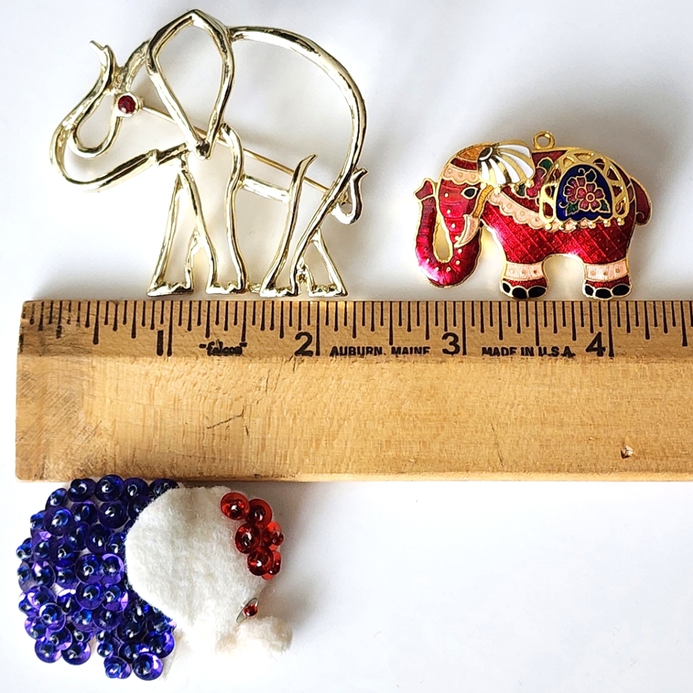 Elephant Pin Trio - Picture 4 of 4
